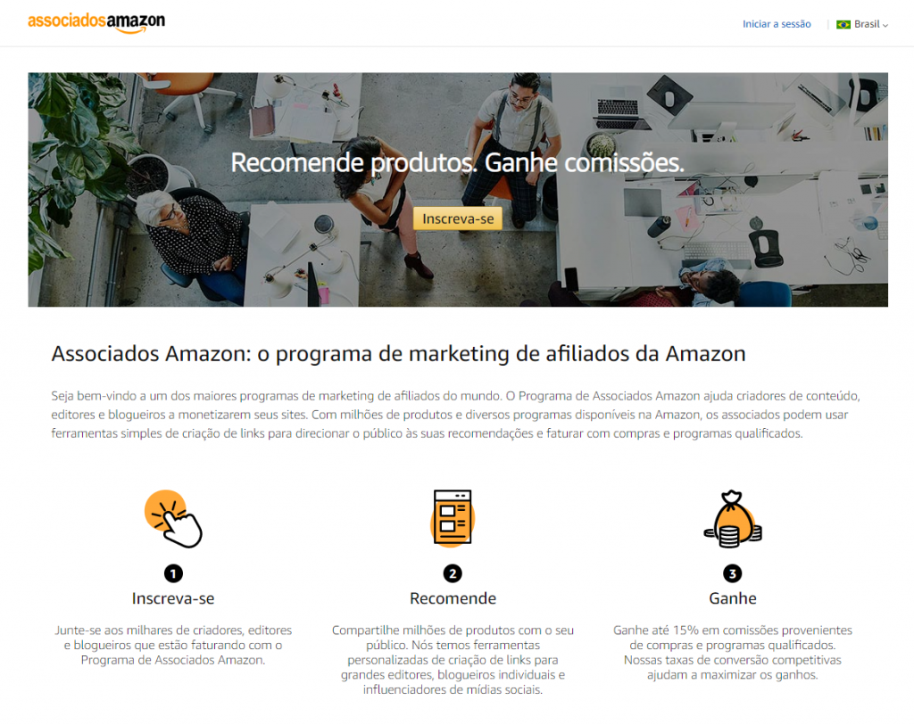 Como ser um afiliado amazon