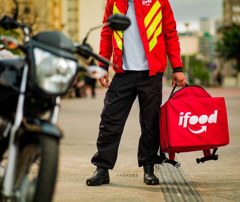 entregador  ifood e rappi 